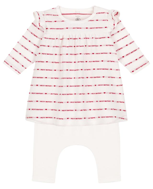 Set aus Baby-Kleid und -Leggings mit Streifen PETIT BATEAU