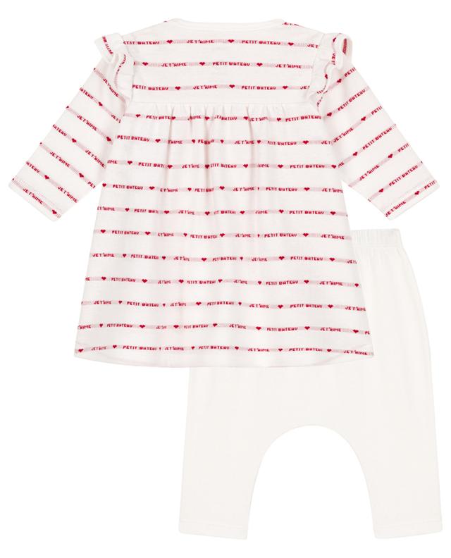 Set aus Baby-Kleid und -Leggings mit Streifen PETIT BATEAU