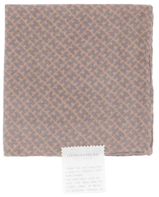 Bademini cashmere pocket square HEMISPHERE