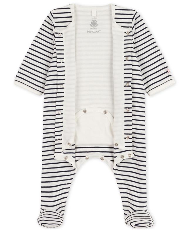 Striped baby bodyjama PETIT BATEAU