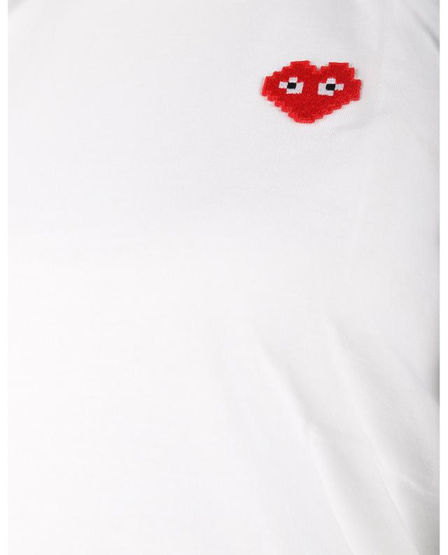 T-shirt à manches courtes Red Pixel Heart COMME DES GARCONS PLAY