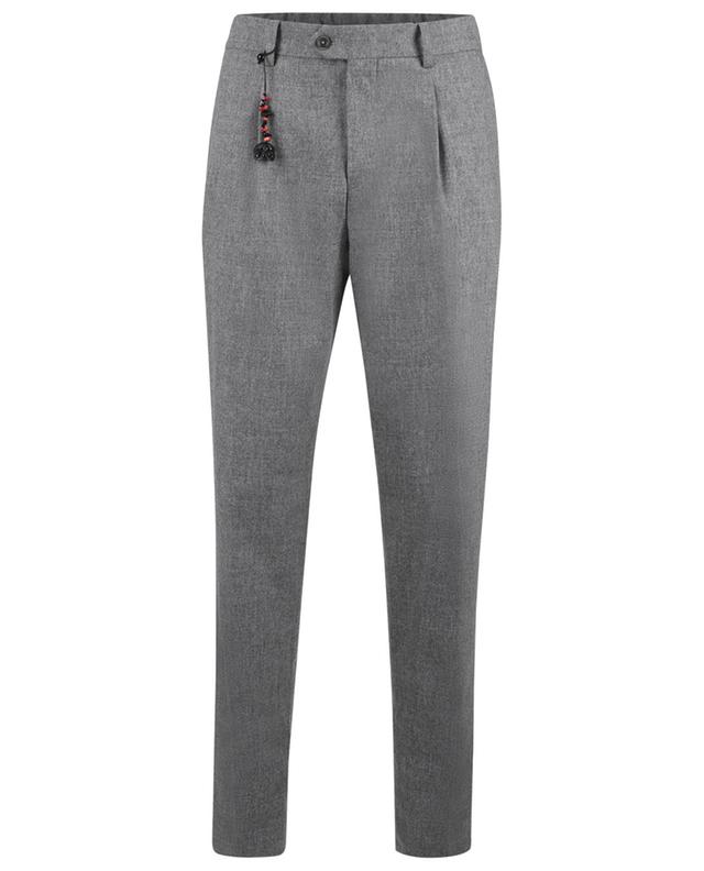 Far Zip wool straight leg trousers MARCO PESCAROLO