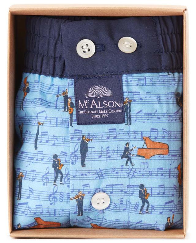 Jazz printed boxer shorts in cotton MC ALSON