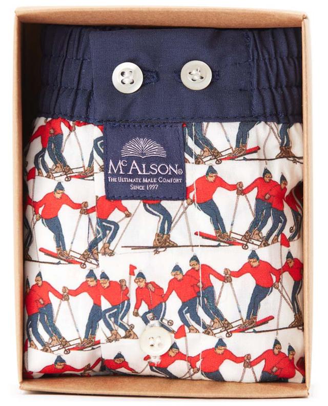 Slalom Ski printed boxer shorts in cotton MC ALSON