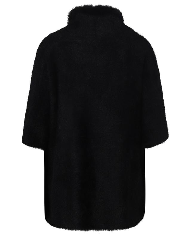Faux fur trimmed cape GRAHAM&amp;MARSHALL