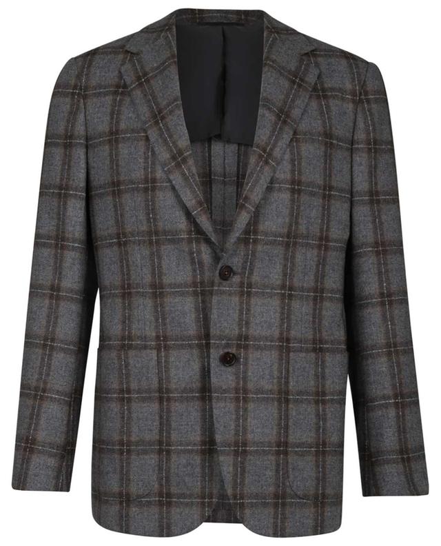 Meda checked wool and cashmere blazer SANT&#039;ANDREA