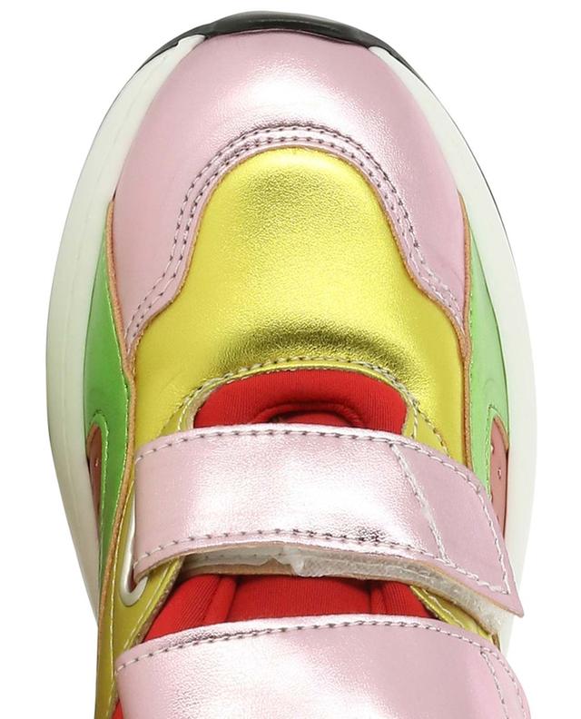 Mädchen-Sneakers mit Klettverschluss Colour Block Metallic STELLA MCCARTNEY KIDS