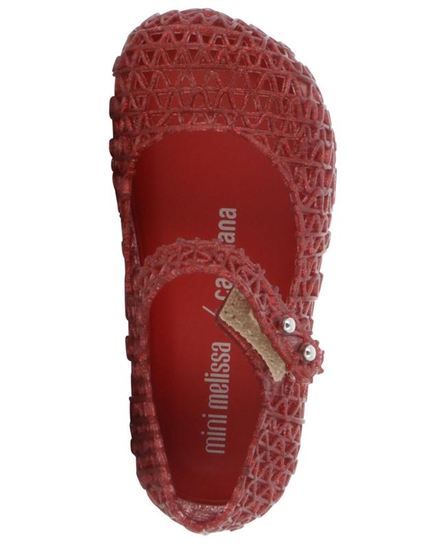 Mini Campana Papel glitter baby sandals MELISSA