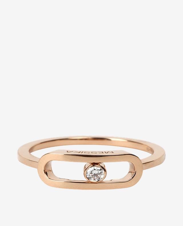 Move Uno GM rose gold and diamond ring MESSIKA