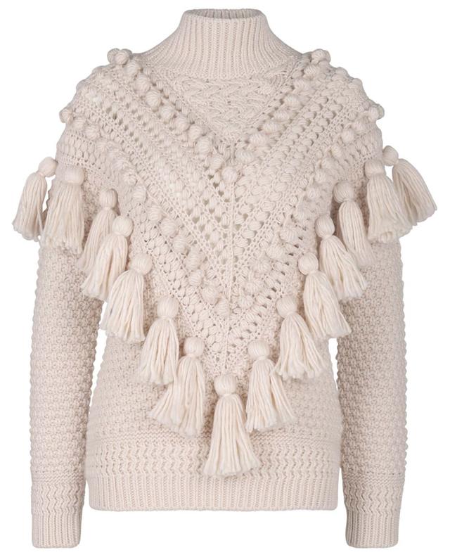Pullover aus Wolle mit Stehkragen Kaleidoscope Crochet ZIMMERMANN