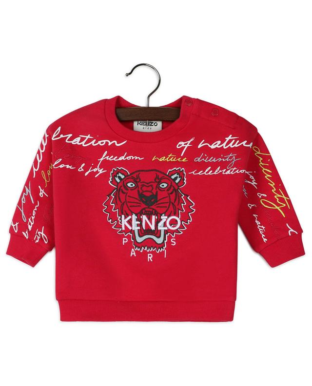 Baby-Sweatshirt mit Prints und Stickereien Nova KENZO