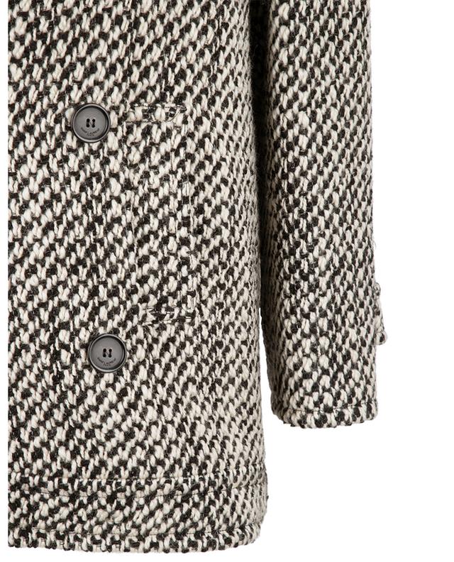 Double-breasted short tweed coat SAINT LAURENT PARIS