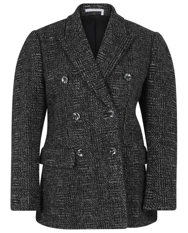 Zweireihiger Tweed-Blazer mit niedriger Belastung CHLOE