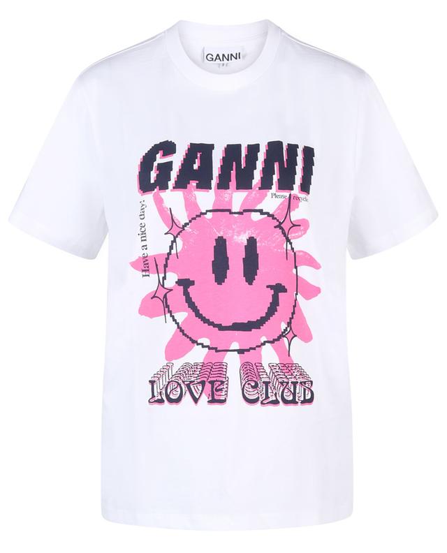 T-shirt à manches courtes en jersey Love Club GANNI