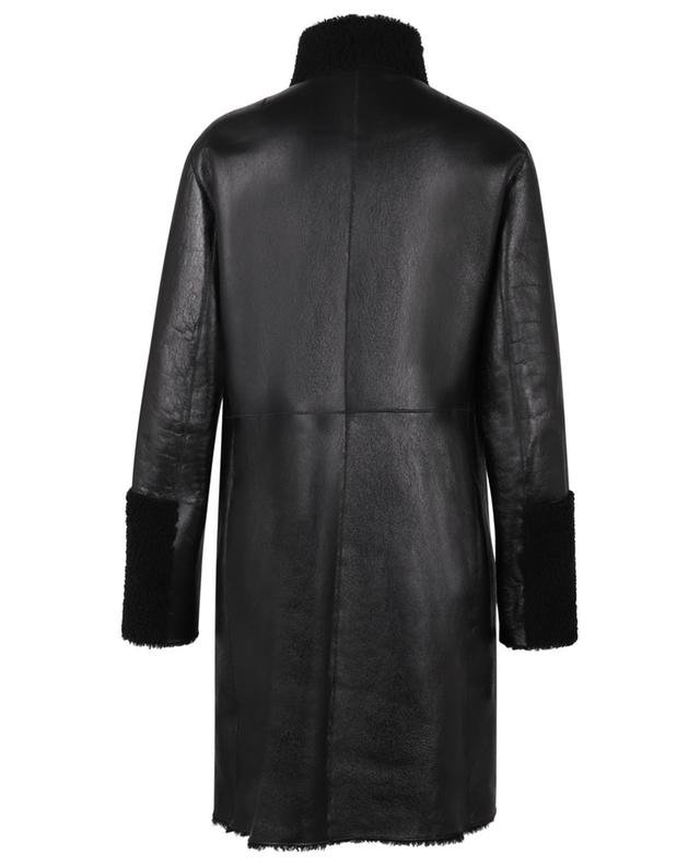 Manteau en cuir d&#039;agneau AKRIS PUNTO