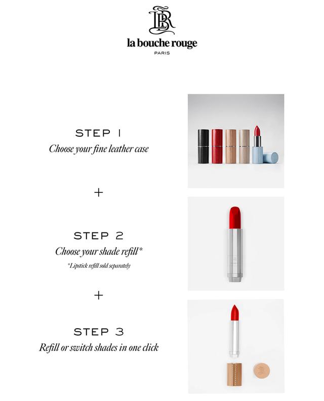 Refillable leather lipstick case LA BOUCHE ROUGE