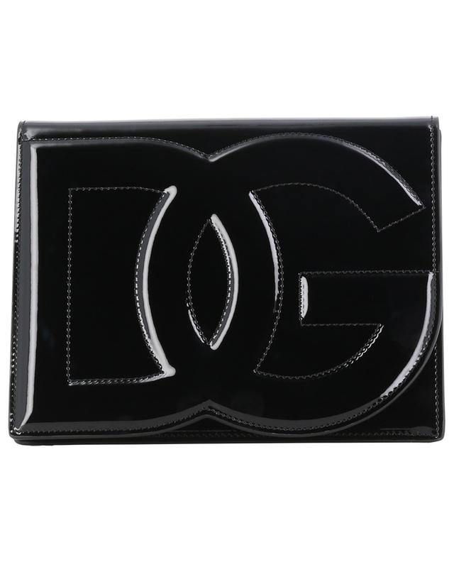 DG Logo cros body bag in patent leather DOLCE &amp; GABBANA