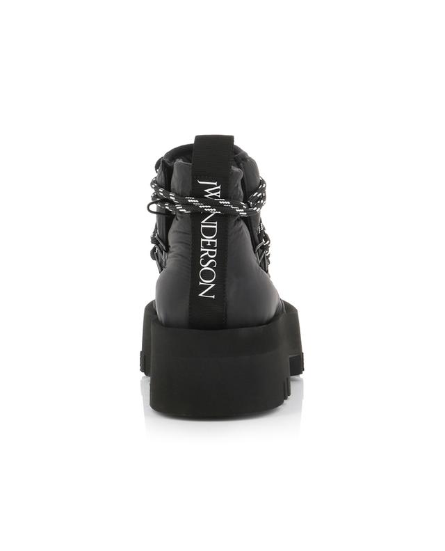 Lace-Up padded fabric platform ankle boots JW ANDERSON