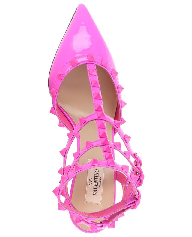 Rockstud Caged 65 patent leather strappy pumps VALENTINO