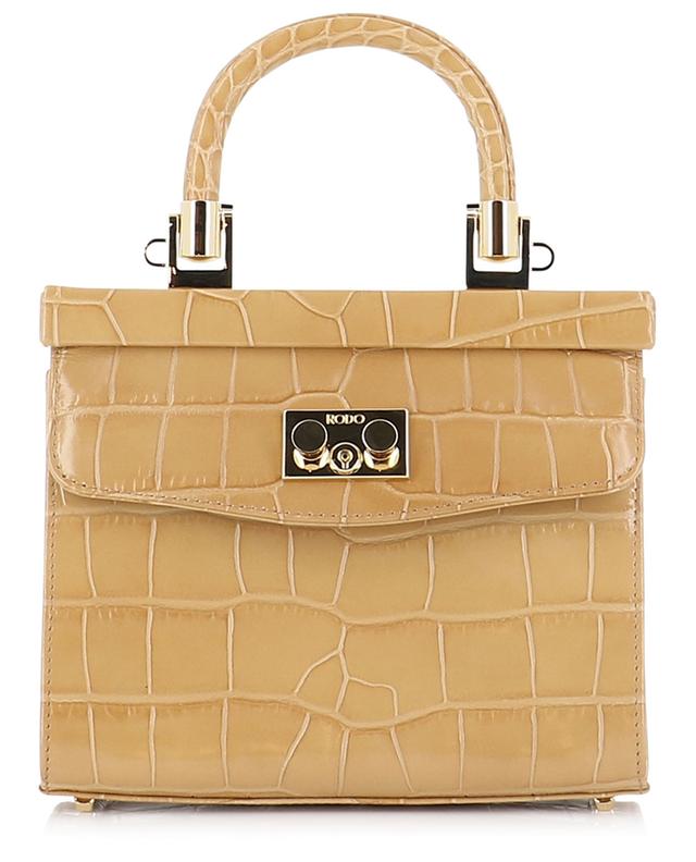 Paris croc embossed leather mini handbag RODO