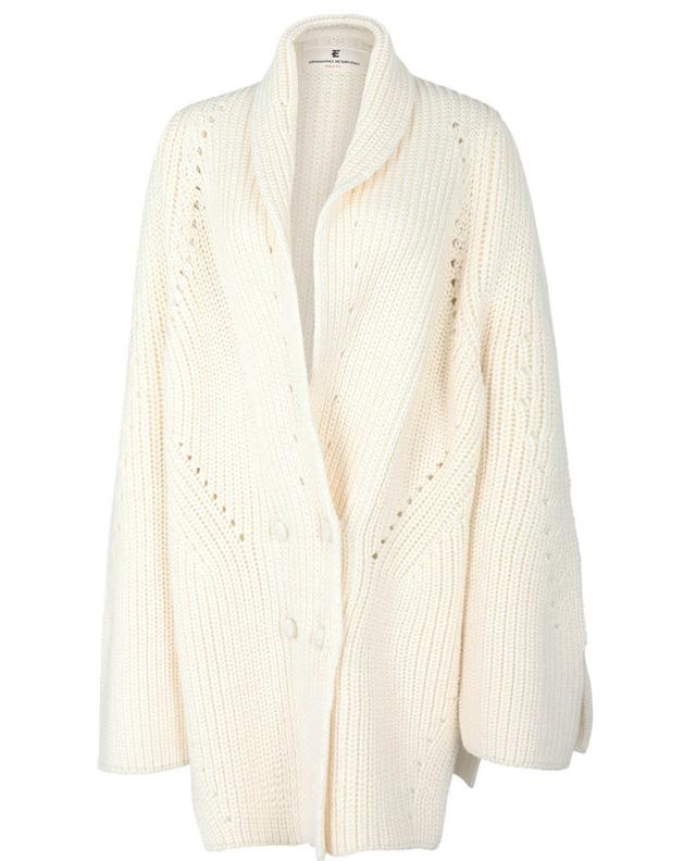 Chunky double-breasted oversize cardigan ERMANNO SCERVINO