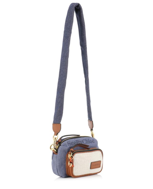 Tilly mini denim and leather shoulder bag SEE BY CHLOE