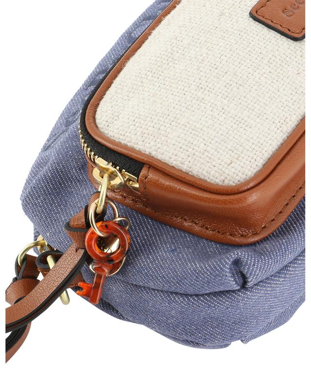 Tilly mini denim and leather shoulder bag SEE BY CHLOE