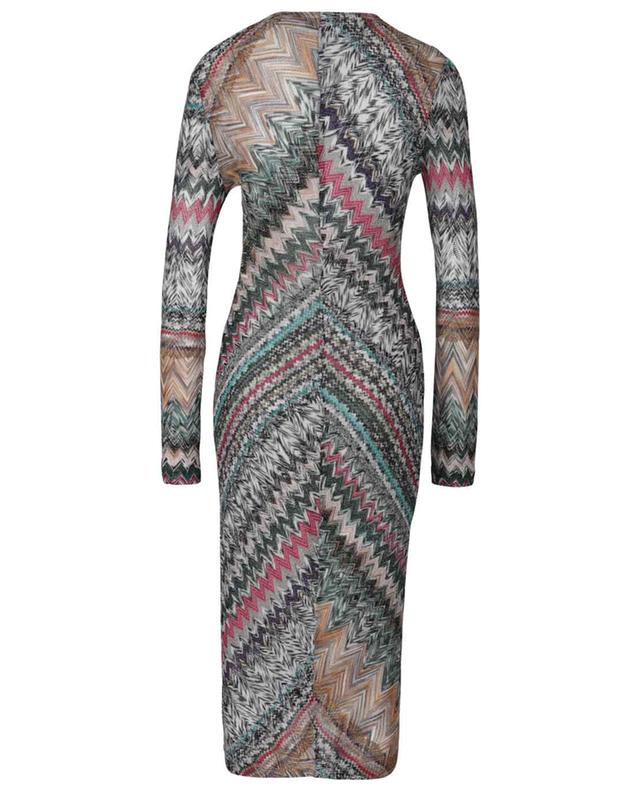 Zigzag patterned knit sheath dress MISSONI