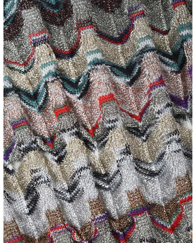 Wave adorned mini Lurex knit dress MISSONI