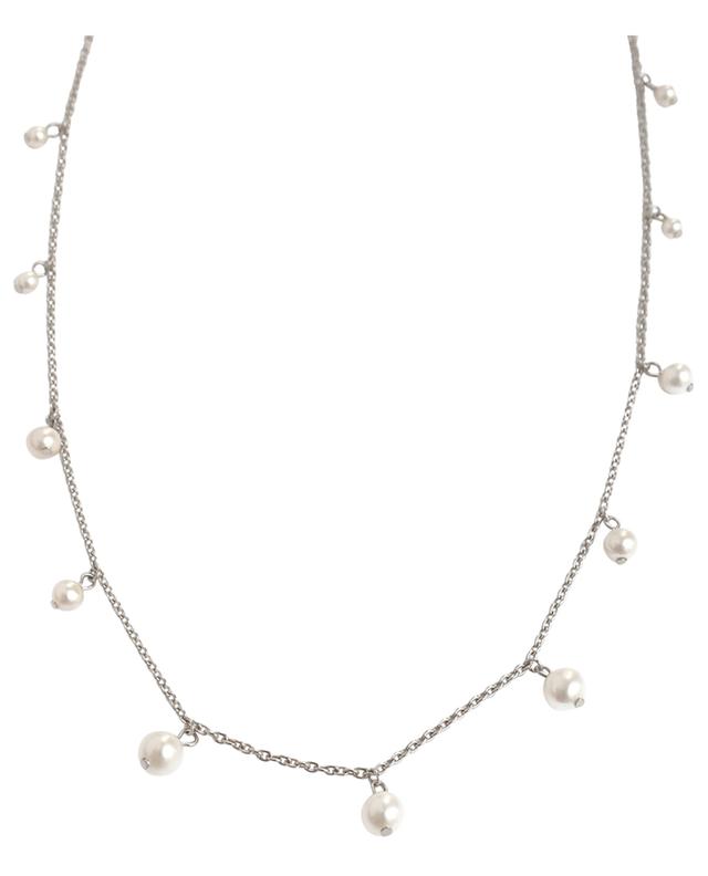 Akoya silver and pearl choker necklace AVINAS