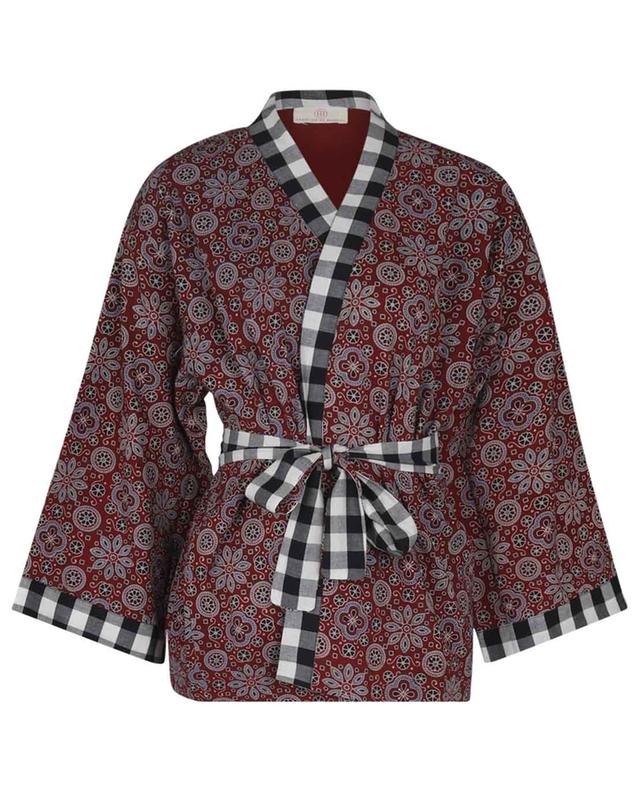 Kurzer Kimono aus Baumwolle Mosaïque CAROLINE DE BENOIST