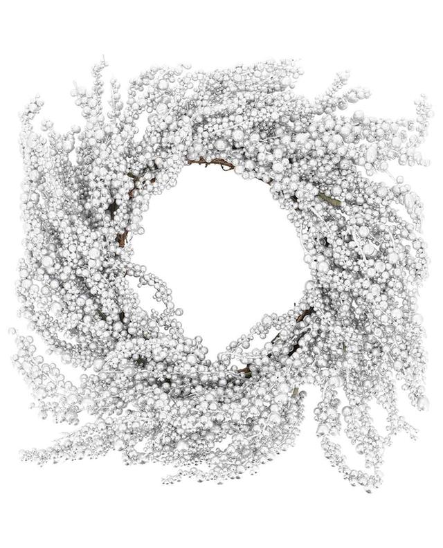 Yuletide Silver Sparkle berry wreath - 50 cm ENCHANTE