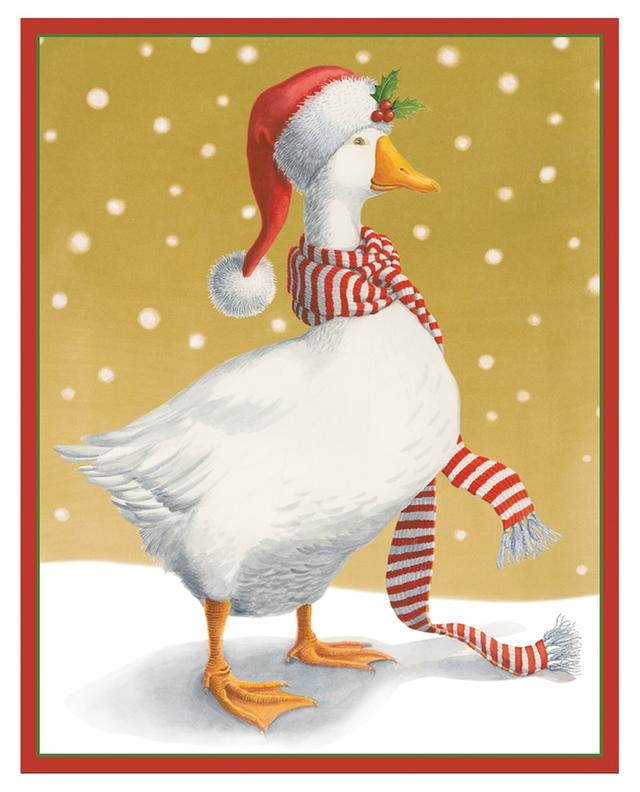 Cartes de voeux Christmas Goose CASPARI