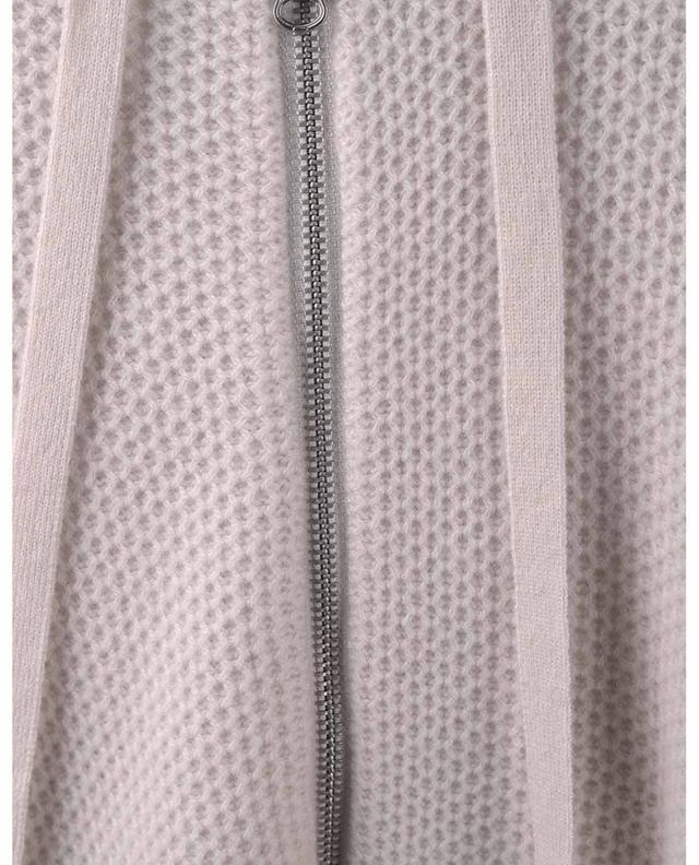 Hooded zip-up cardigan in organic cashmere BONGENIE GRIEDER