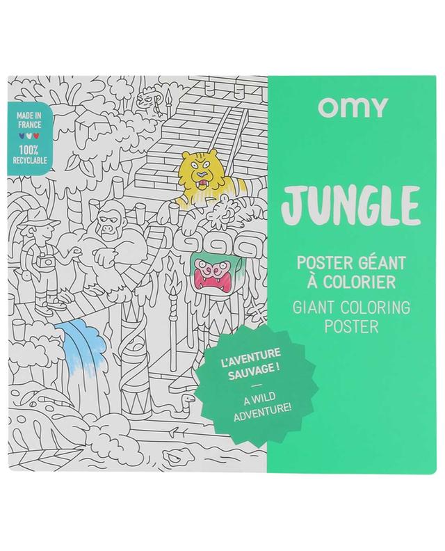 Poster mit Stickern Jungle OMY