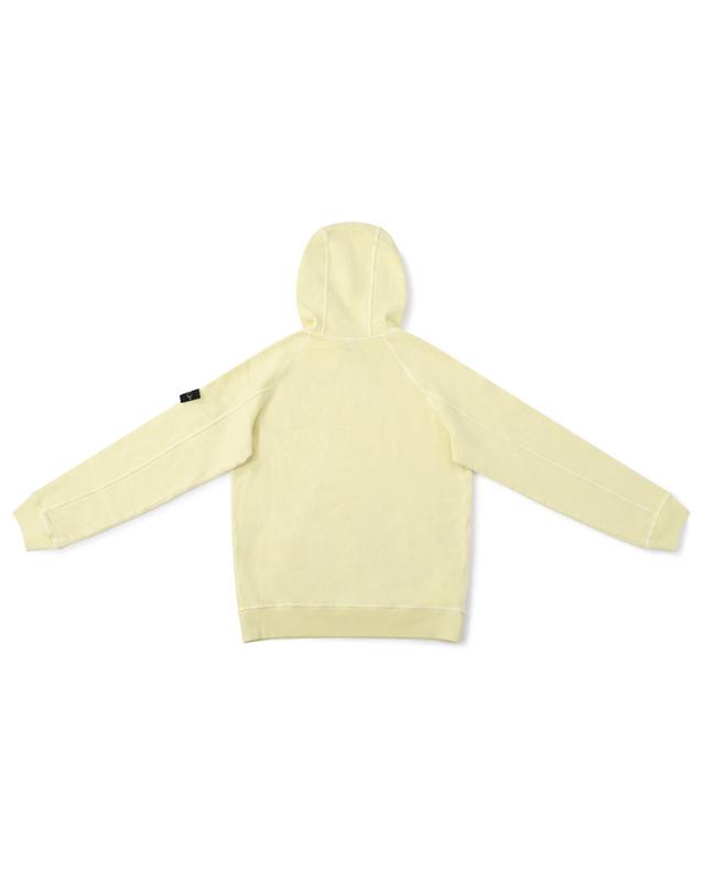 60441 Garment Dyed boy&#039;s slub effect hooded sweatshirt STONE ISLAND JUNIOR