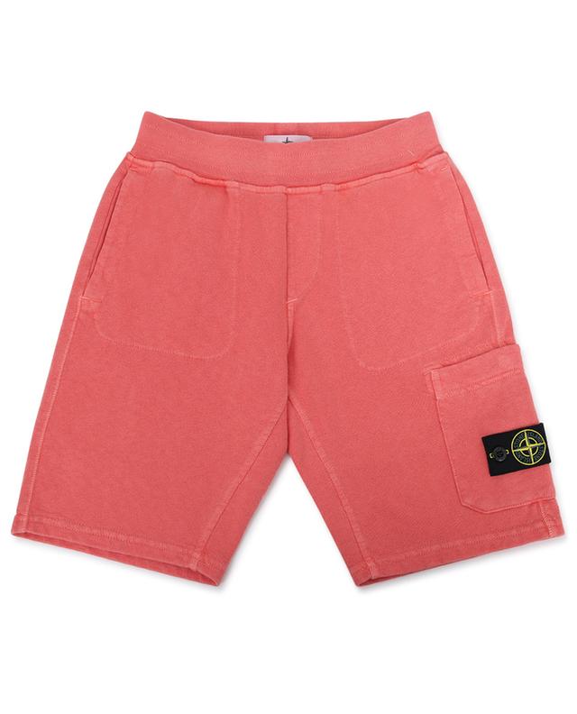 60541 Garment Dyed boy&#039;s slub sweat Bermuda shorts STONE ISLAND JUNIOR
