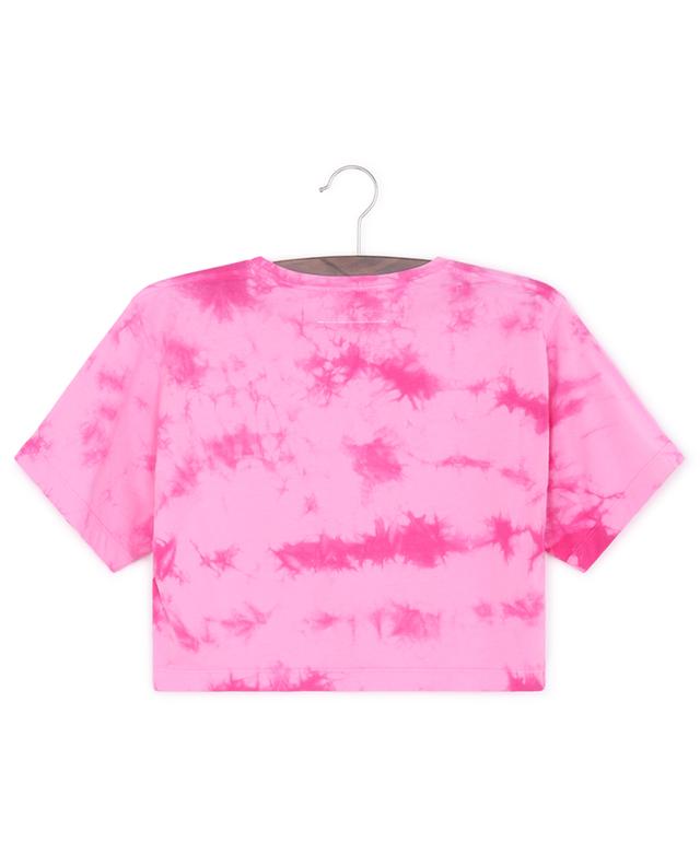 Tie-and-dye printed girl&#039;s cropped boxy T-shirt MM6 MAISON MARGIELA