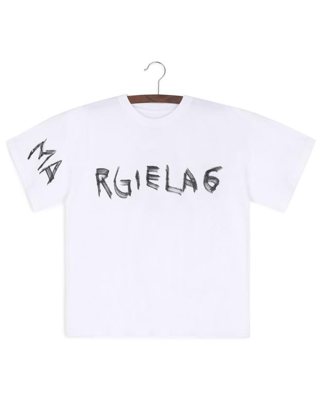 MA RGIELA 6 girl&#039;s short-sleeved cotton T-Shirt MM6 MAISON MARGIELA