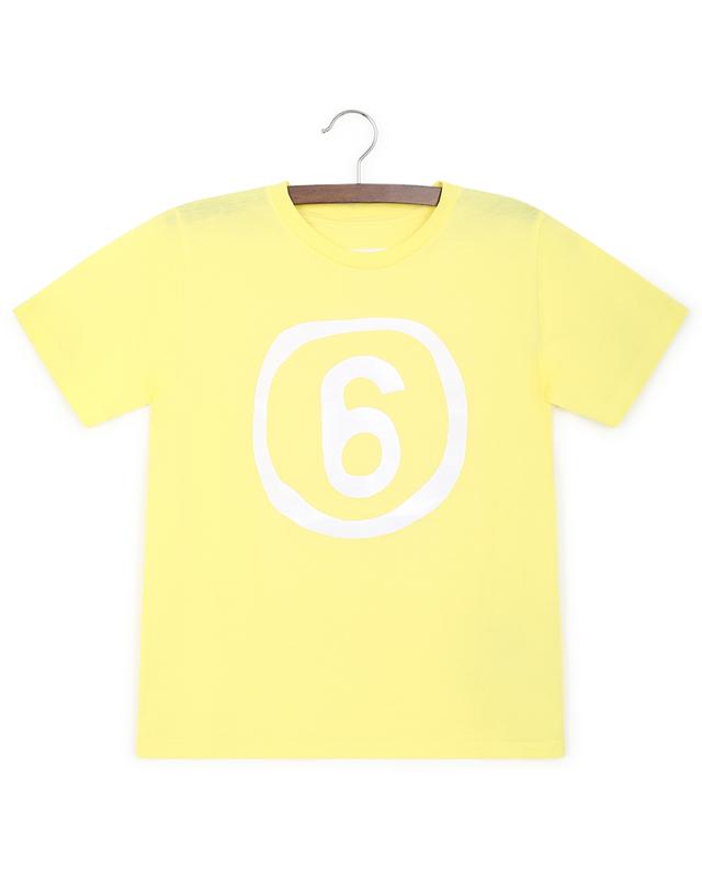 Kinder-Kurzarm-T-Shirt Distorted 6 MM6 MAISON MARGIELA