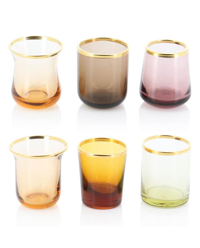 Diseguales Nuances set of six liqueur glasses BITOSSI