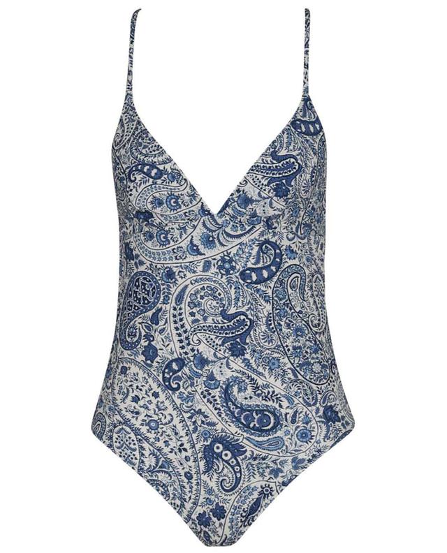 Floral Paisley printed V-neck swimsuit ETRO