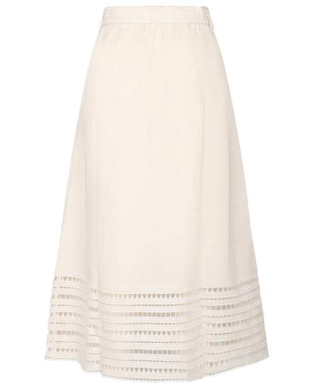 Mersej linen and cotton mid-length skirt MAGALI PASCAL