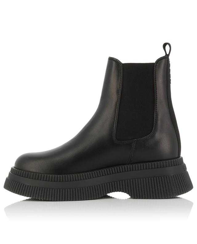 Creepers smooth leather chelsea booties GANNI