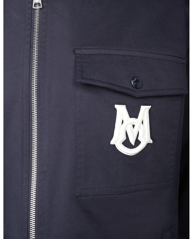 Monogrammed gabardine shirt jacket MONCLER