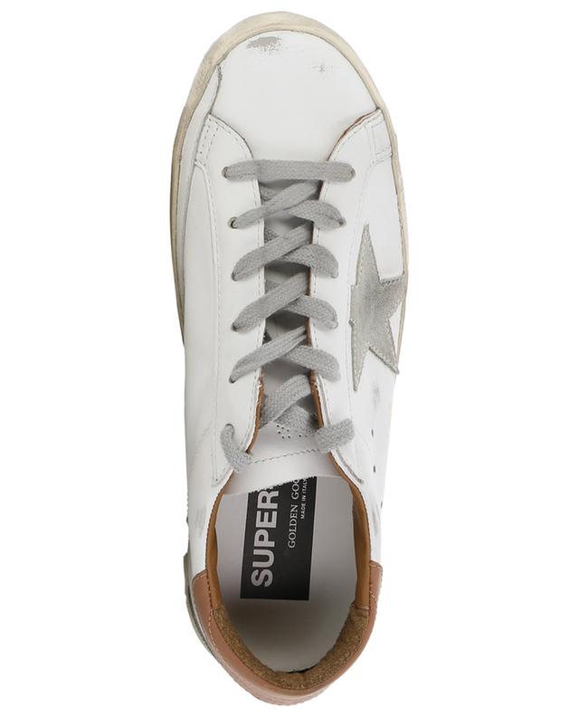Super-Star lace-up distressed leather low-top sneakers GOLDEN GOOSE