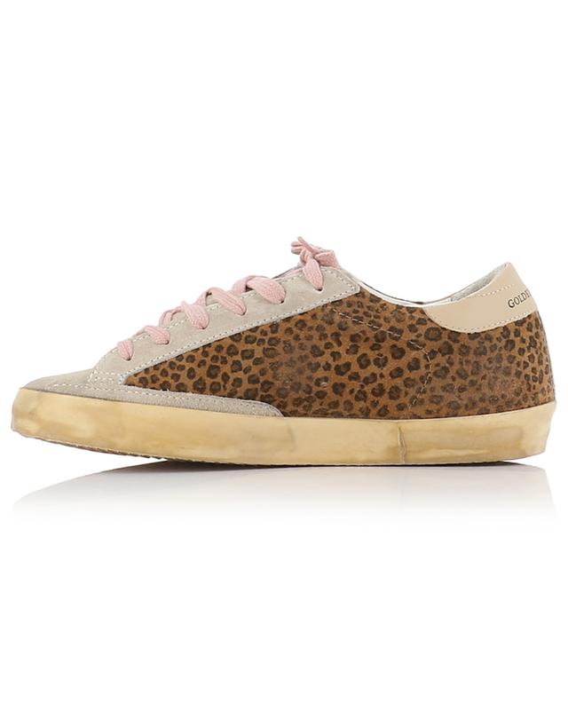 Super-Star leopard detail low-top lace-up sneakers GOLDEN GOOSE