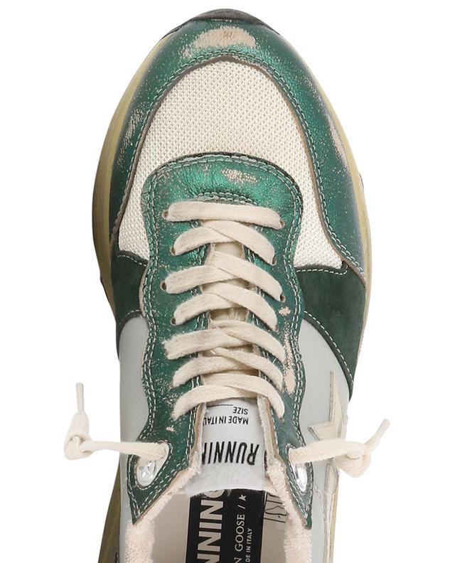 Running Sole distressed low-top sneakers with metallic accents GOLDEN GOOSE