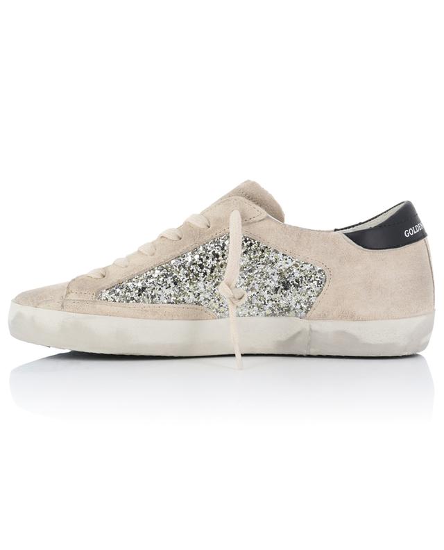 Super-Star low-top suede and glitter sneakers GOLDEN GOOSE