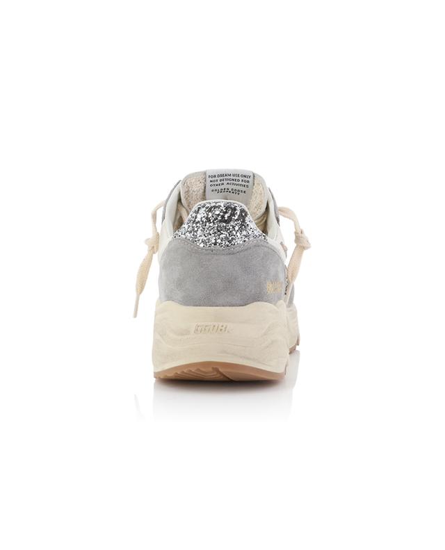 Running Sole low-top multi-material sneakers with glitter GOLDEN GOOSE